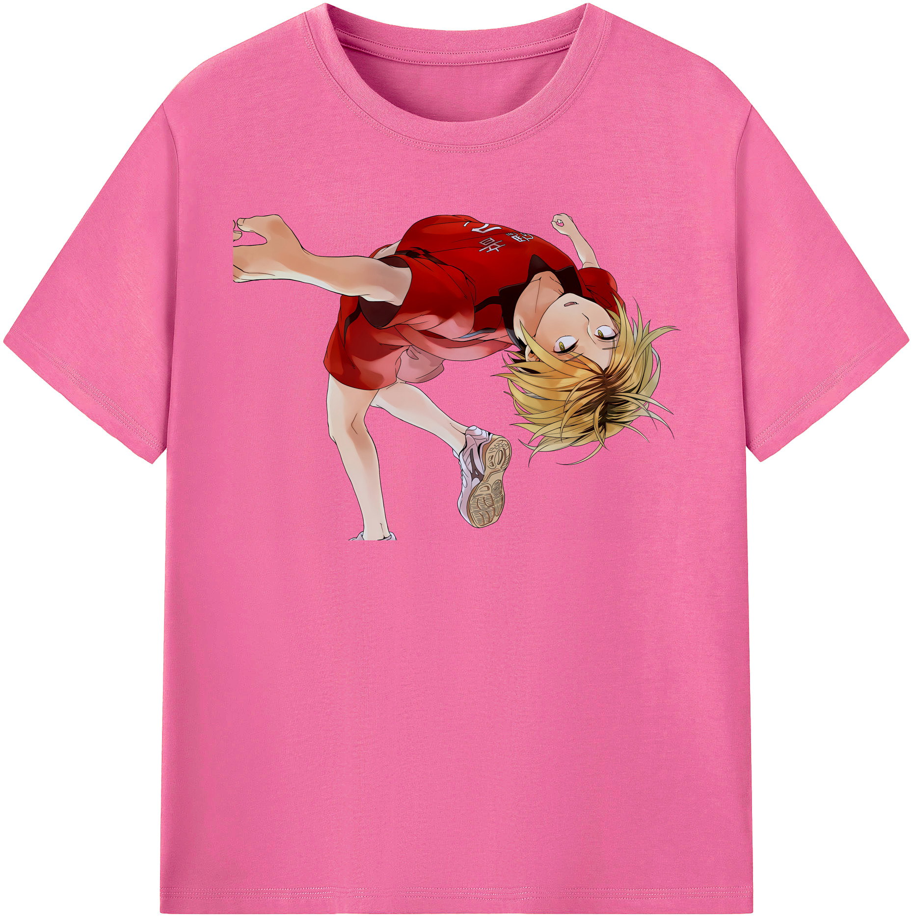（画像用） ハイキュー!! Haikyu!! レディースカジュアルプリントTシャツ（綿100％）